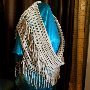 Blue Pacific cashmere & lambswool infinity scarf - Gray